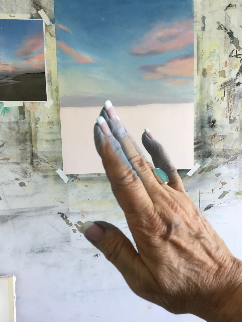 The artist shows how she 