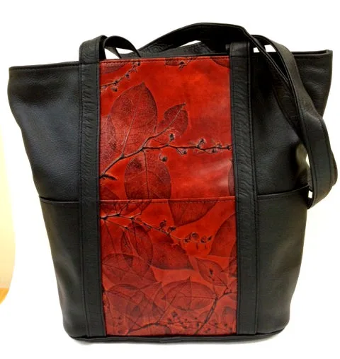 CL Whiting's Leaf Leather Totes