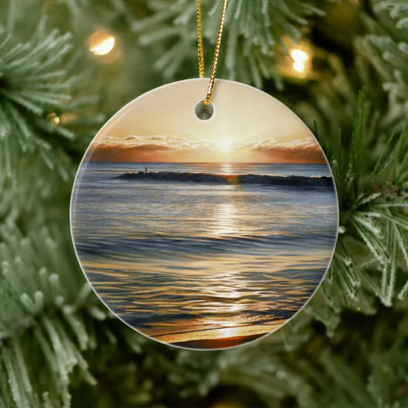 "The Fisherman" fine porcelain ornament