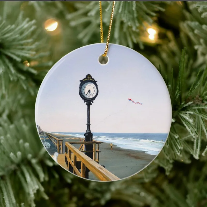 "The Best Time ~ Bethany Beach" porcelain ornament