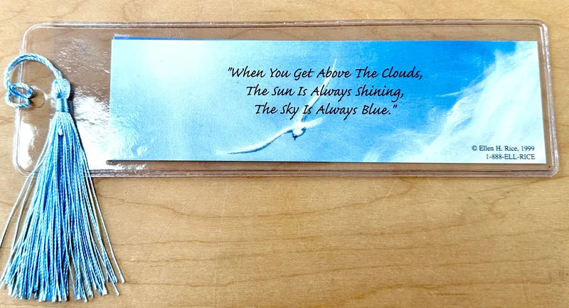 "Above the Clouds" bookmark