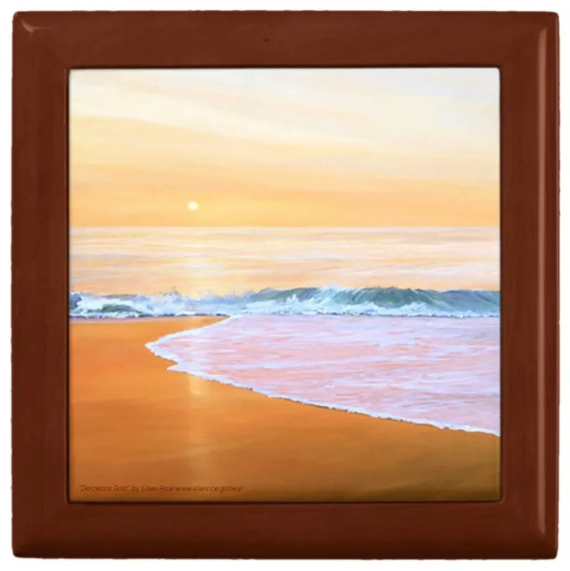 "Delaware Gold" Jewelry & Keepsake Box