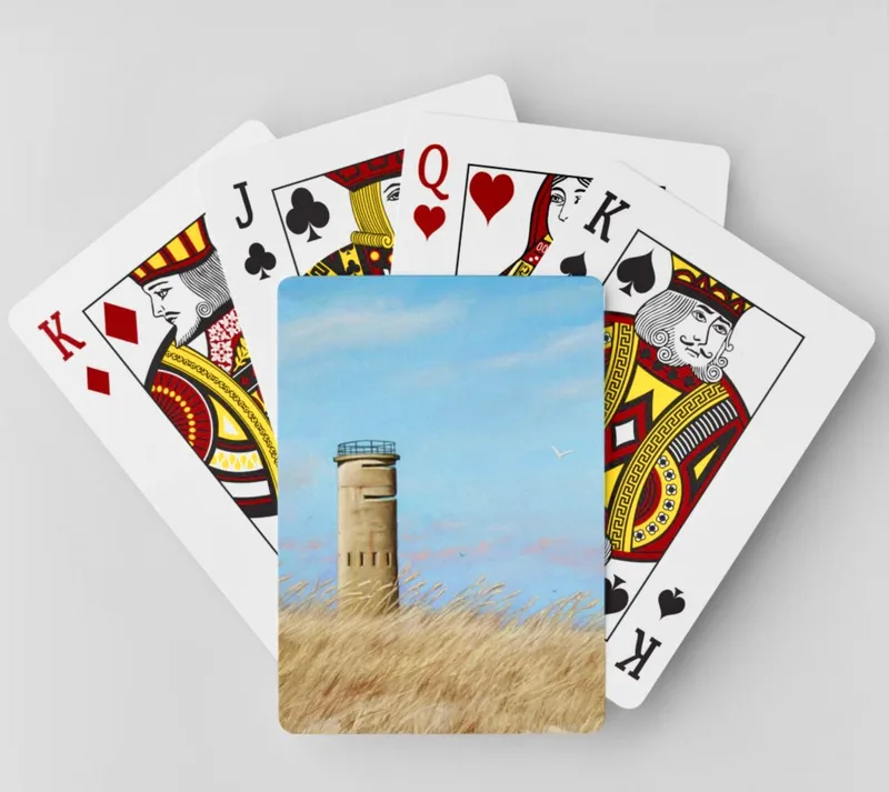 Oceanside playing cards featuring Winds of Time painting by Ellen Rice