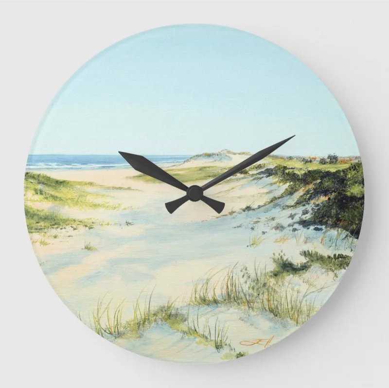 "Shadows and Sand" wall clock - Call to pre-order