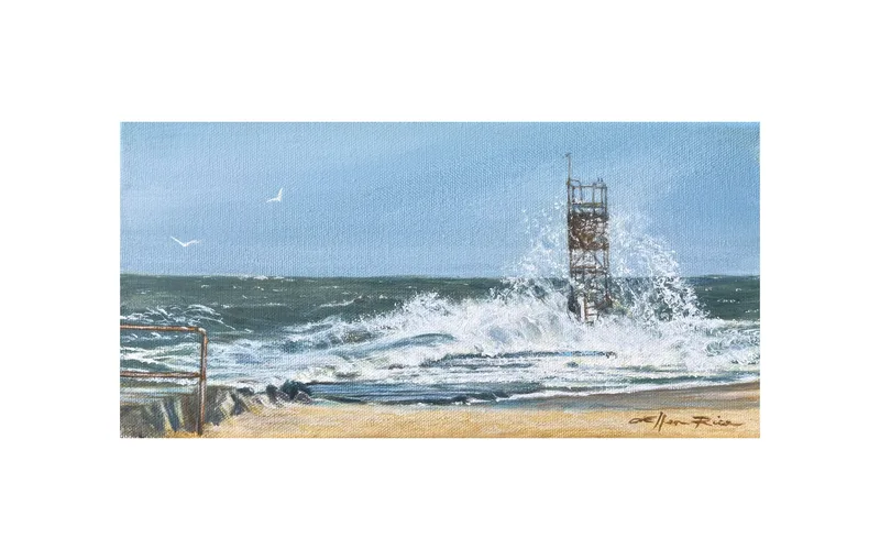 "Swirling Sea," 6" x 12" Celebration Series painting no. 6/25 - SOLD