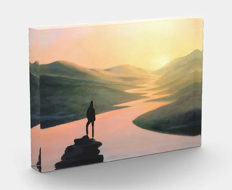 "The Journey" Strength of Woman crystal block no. 2