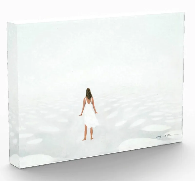 "Narrow Path," Strength of Woman crystal block No. 5