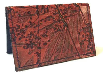 Leaf Leather Folded Card Case.