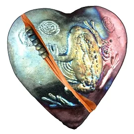J. Davis Raku Frog InnerSpirit Heart Rattle: New Beginnings