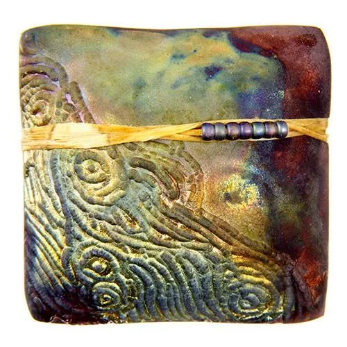 J. Davis Raku Starry Starry Night square InnerSpirit Rattle: Creativity
