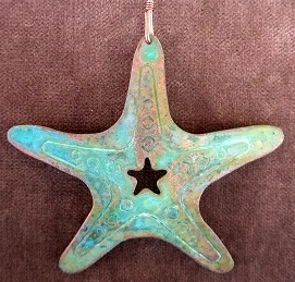 Peter & Robin Morris Starfish copper art